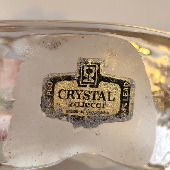 Vintage Crystal Zajecar Frosted Glass Cat Lady Kitten Paperweight Decor Cats - Picture 5 of 6